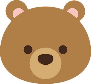 Sad bear face clipart. Free download transparent .PNG | Creazilla