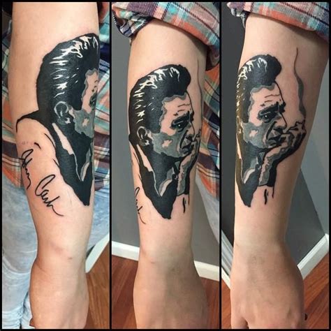 15 Emphatic Johnny Cash Tattoos - Particle News | Johnny cash tattoo ...