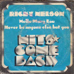 Ricky Nelson – Hello Mary Lou (1972, Vinyl) - Discogs