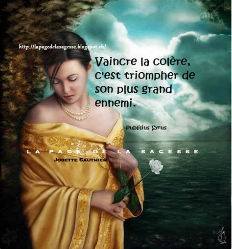 La Page de la Sagesse : Citation sur la colère