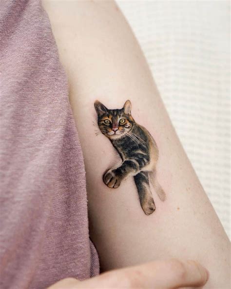 Share 80+ realistic cat tattoos - in.cdgdbentre