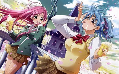 Kurumu & Moka: HD Wallpaper from Rosario + Vampire