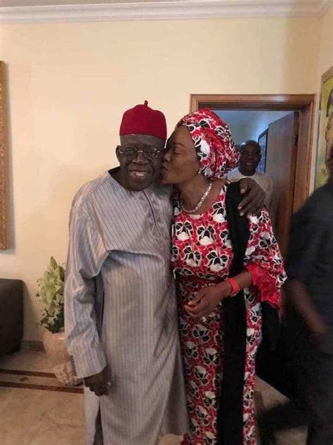 Bola Tinubu Gets Kiss From Wife As They Celebrate Valentine Together ...