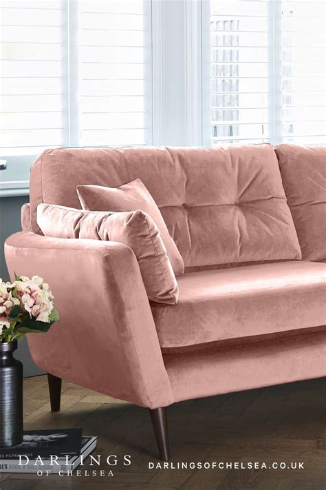 Pink Sofa Living Room Ideas | Darlings of Chelsea | Pink sofa living ...