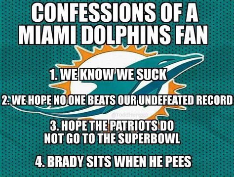 Dolfan confesion | Miami dolphins funny, Miami dolphins memes, Miami ...