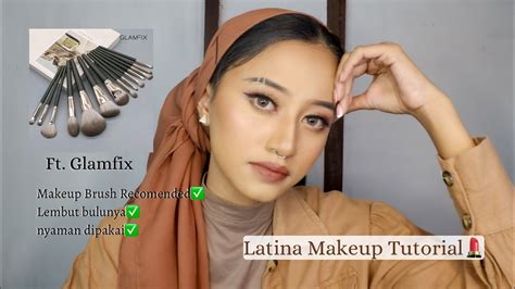 Latina Makeup Tutorial (Viral Tiktok) ft. Glamix Brush - YouTube