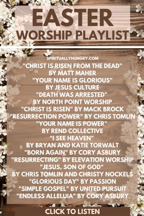 Easter Worship Songs - Spiritually Hungry