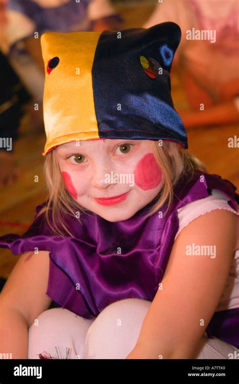 Schoolgirl Dressed In Costume For School Play Stock Photo - Alamy