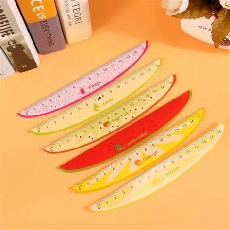 Plastic Kids Scale Fruit Shape Ruler, For Kids Use, Size: 15 CM at Rs ...