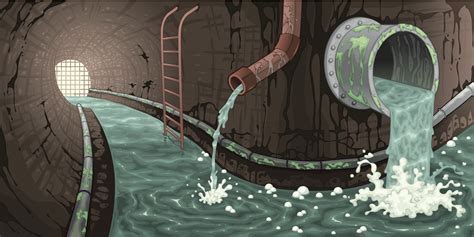 Illustration, Vector illustration, Sewer