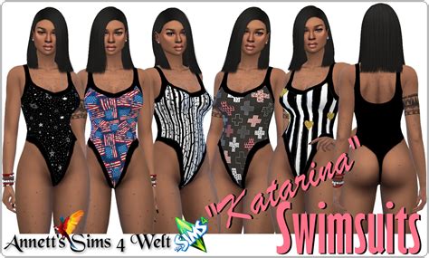 Sims 4 CC's - The Best: Swimsuits "Katarina" by Annett85