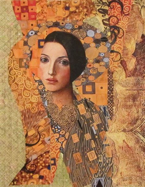 'Homage to Klimt' by KanchanCollage // dA | Klimt art, Klimt, Gustav ...