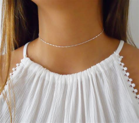 Silver Chain Choker