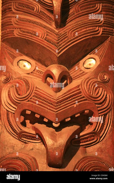 Waitangi treaty grounds carving hi-res stock photography and images - Alamy