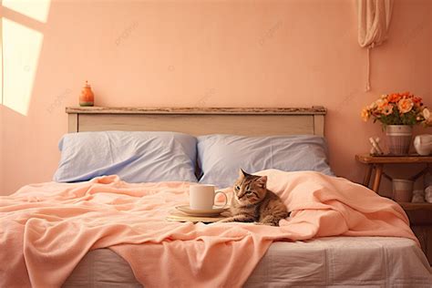 The Bed Is Pink Background, Furniture, Fall, Winter Background Image And Wallpaper for Free Download