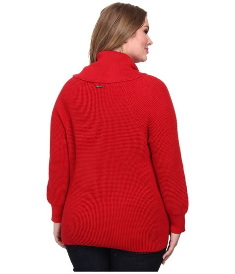 Red Cowl Neck Sweater | solesolarpv.com