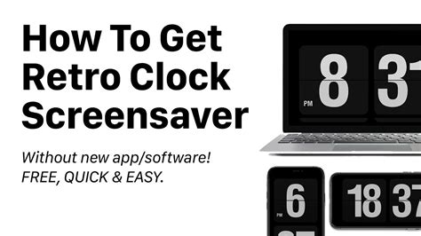 How To Get Retro Flip Clock Screensaver - Mac, Windows, iPad & iPhone ...