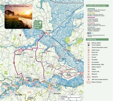 √ Norfolk Broads Map And Distances