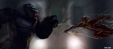 The Flash v. Gorilla Grodd by DerrickCaudillo on DeviantArt