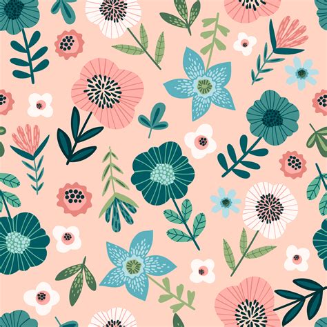 Floral seamless pattern. Vector design for paper, cover, fabric, interior decor 566334 Vector ...