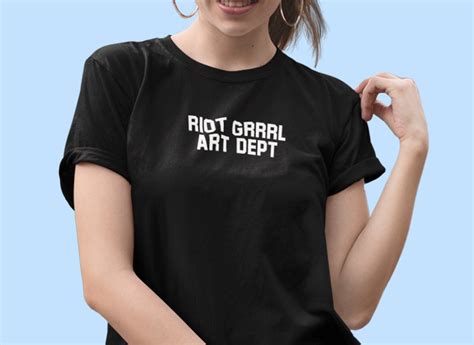 Riot Grrrl Art Dept Riot Grrrl Shirt Kathleen Hanna Feminist Shirt Bikini Kill, Empowered Women ...