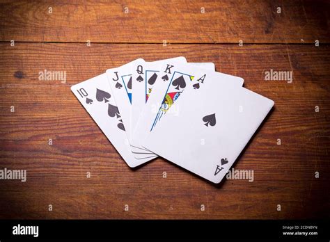 Royal Flush spades Stock Photo - Alamy