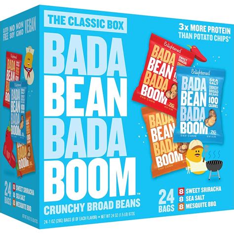 Bada Bean Bada Boom Roasted Broad (Fava) Bean Snacks | The Best Healthy ...