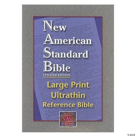 New American Standard Bible - Large Print - Ultra Thin Reference Bible - Black | Oriental Trading