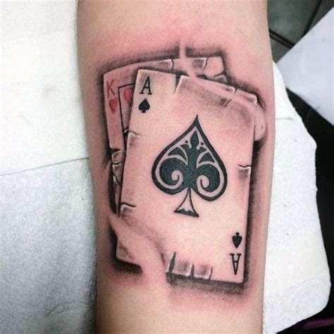 Top 87 Playing Card & Poker Tattoo Ideas [2021 Inspiration Guide] | Card tattoo designs, Playing ...