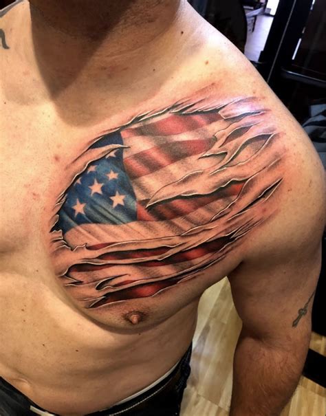 American Flag tattoo | Ripped skin tattoo, Skin tear tattoo, American flag tattoo