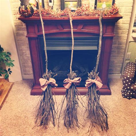 DIY Witches Broom, Halloween Decorations | Halloween decorations, Happy halloween witches, Diy ...