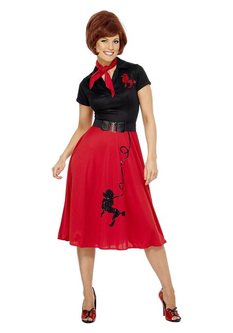 Women's Plus Size 50s-Style Poodle Skirt Costume | Costumes for women, Poodle skirt costume, 50s ...
