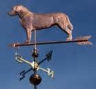 Standing Labrador Retriever Dog Weathervane - Copper