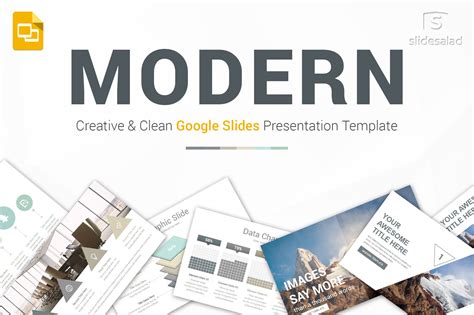 Modern Google Slides Template | Presentation Templates ~ Creative Market