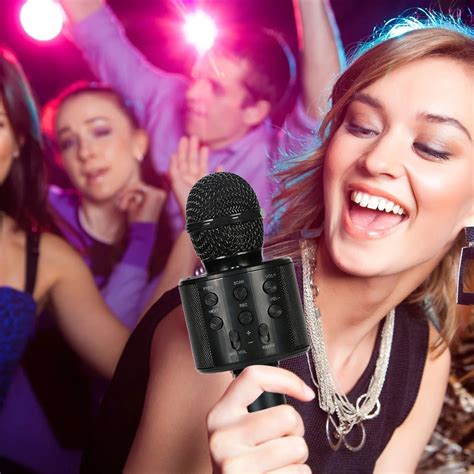 NGHnuifg The Microphone Holds The Wireless Microphone Sound Colored Lamp K Song Pa Systems Field ...
