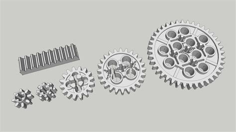 LEGO TECHNIC - Gears | 3D Warehouse