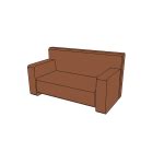 gray sofa front and back | Free SVG