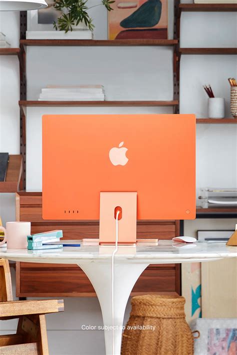 The new iMac. Now available in seven vibrant colors. | Home office space, Home office decor ...