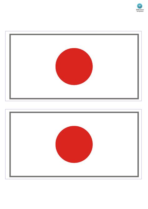 免费 Japan Flag | 样本文件在 allbusinesstemplates.com