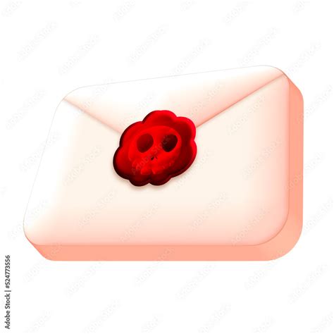 Pirate envelope oblique game asset 2D icon transparent background Stock Illustration | Adobe Stock