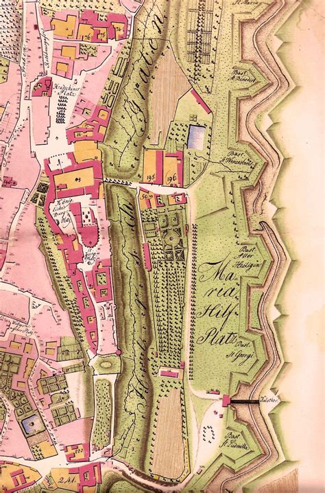 Prague Castle 1791 (Pražský hrad) | Map, Map globe, Map art