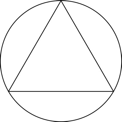 Triangle Inscribed In A Circle | ClipArt ETC