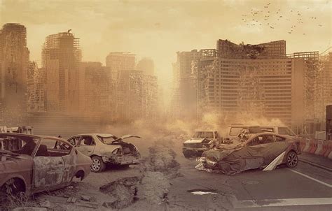 City, Fantasy, Ruins, Destroyed, Apocalypse, ruined city HD wallpaper | Pxfuel