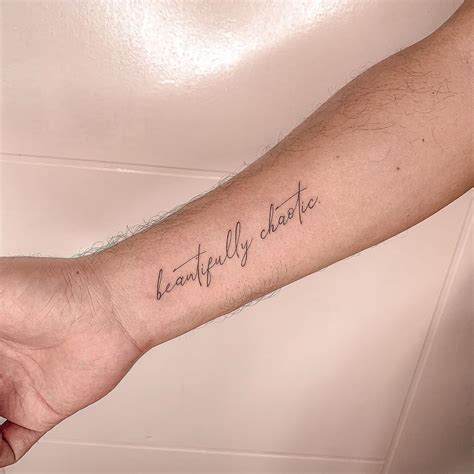 Tattoo "Beautiful Chaos" | Tattoos, Tattoo quotes, I tattoo