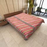 twin kantha bedspread indian sari quilted bedding vintage kantha throw