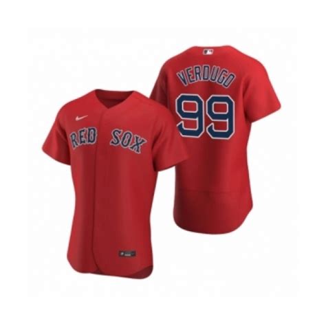 Men's Boston Red Sox #99 Alex Verdugo Nike Red Authentic 2020 Alternate ...