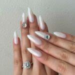 Glow with 20 Pearl White Nail Designs in 2024