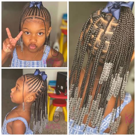 25 Cute Braids With Beads For Kids in 2022. - HONESTLYBECCA | Black ...