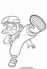 Fang 05 From Brawl Stars coloring Page sketch template
