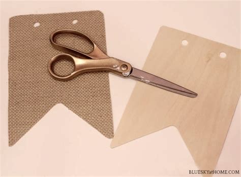 How to Make a DIY Wood and Burlap Fall Banner - Bluesky at Home